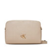 Дамска чанта Calvin Klein Jeans Minimal Monogram Ew Camera Bag LV04K3162G Екрю цвят на ниска цена