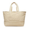 Дамска чанта Calvin Klein Jeans Pocket Canvas Zip Weekender LV04G3093G Екрю цвят на ниска цена