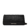 Дамска чанта Calvin Klein Jeans Rouched Zip Top Bag LV04K3090G Черен цвят на ниска цена