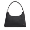 Дамска чанта Calvin Klein Jeans Satin Nylon Small Shoulder Bag LV04K3219G Черен цвят на ниска цена