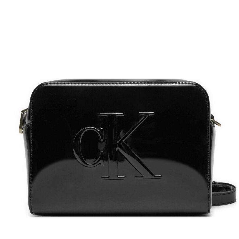 Дамска чанта Calvin Klein Jeans Sculpted Camera Bag Im K60K613054 Черен цвят на ниска цена