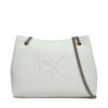 Дамска чанта Calvin Klein Jeans Sculpted Chain Shoulder Bag LV04K3163G Сив цвят на ниска цена