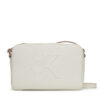 Дамска чанта Calvin Klein Jeans Sculpted Ew Camera Bag LV04K3036G Бял цвят на ниска цена