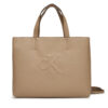 Дамска чанта Calvin Klein Jeans Sculpted Mini Ew Tote LV04K3111G Бежов цвят на ниска цена