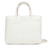Дамска чанта Calvin Klein Jeans Sculpted Mini Ew Tote LV04K3111G Бял цвят на ниска цена