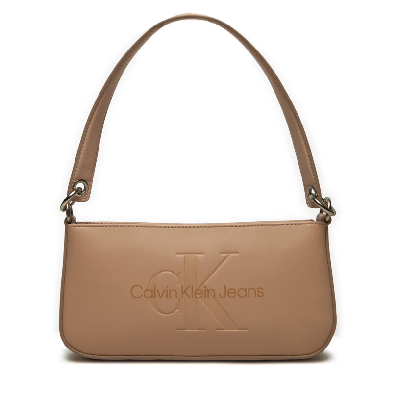 Дамска чанта Calvin Klein Jeans Sculpted Shoulder Pouch25 Mono K60K610679 Цветен цвят на ниска цена