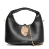 Дамска чанта Calvin Klein Jeans Stone Lock Slouchy Crossbody Bag LV04K3177G Черен цвят на ниска цена