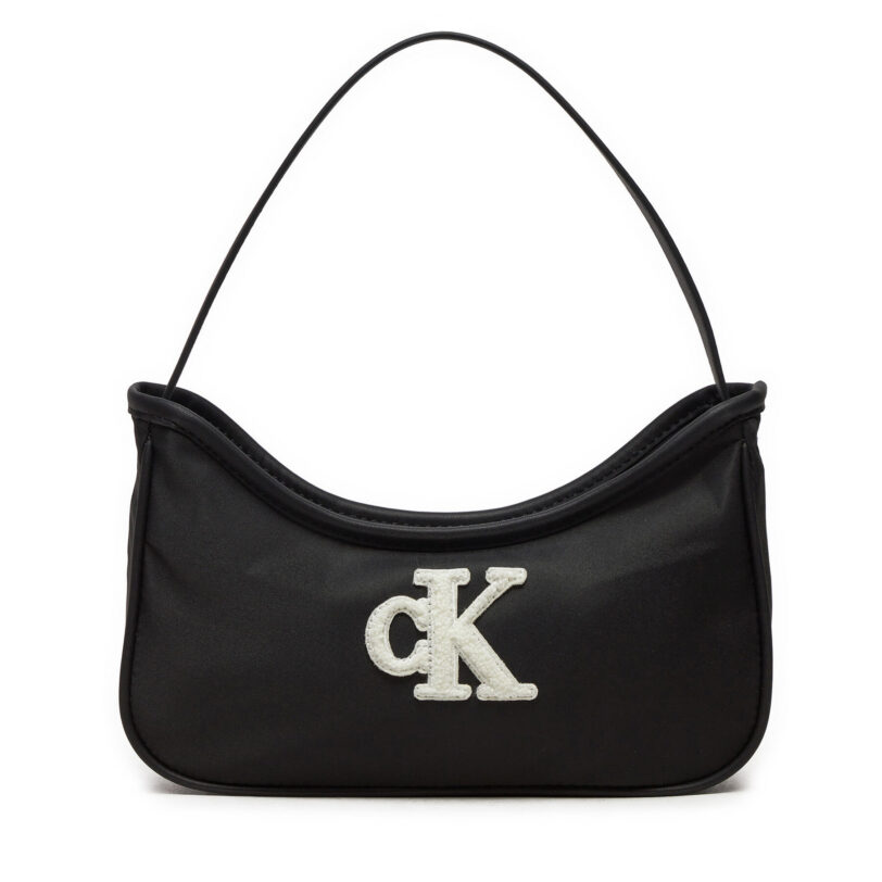Дамска чанта Calvin Klein Jeans Teddy Ck IU0IU00684 Черен цвят на ниска цена