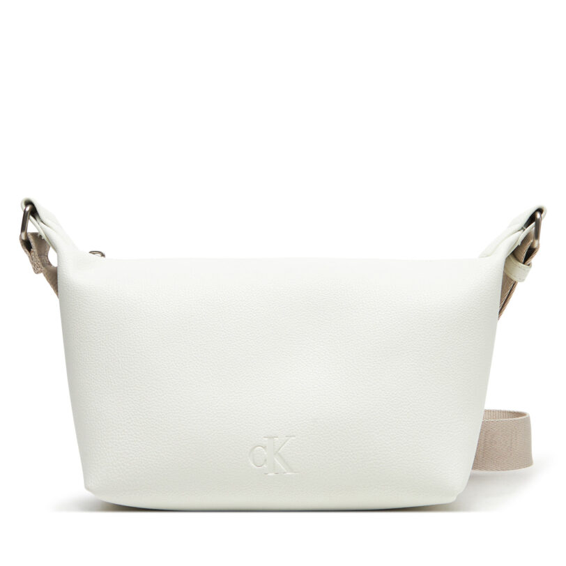 Дамска чанта Calvin Klein Jeans Ultralight Shoulder Bag LV04K3131G Бял цвят на ниска цена