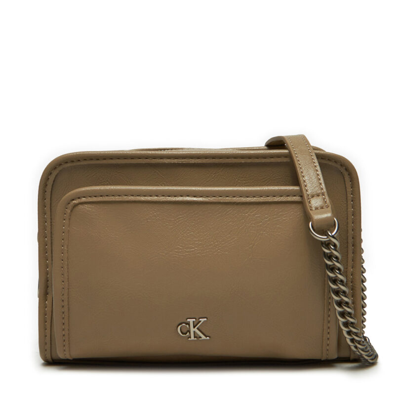 Дамска чанта Calvin Klein Jeans Utility Camera Bag16 K60K613047 Кафяв цвят на ниска цена