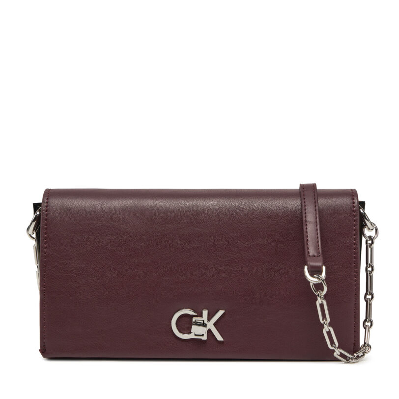 Дамска чанта Calvin Klein K60K612806 Бордо цвят на ниска цена