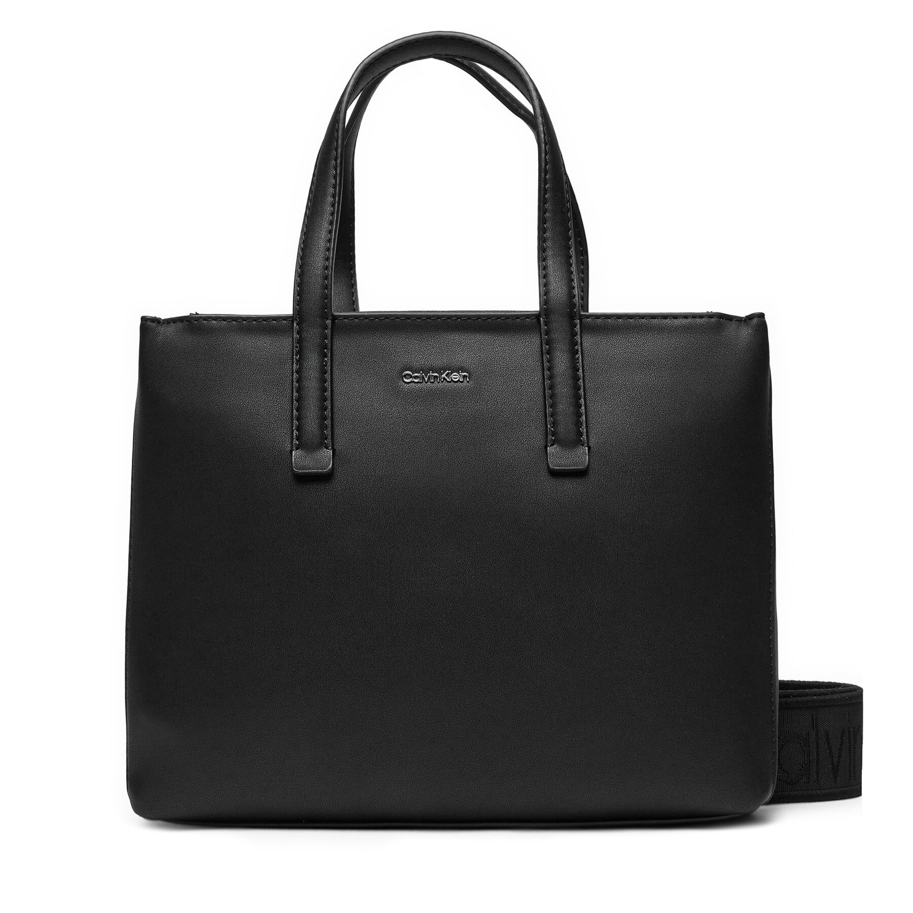 Дамска чанта Calvin Klein K60K612904 Черен цвят на ниска цена