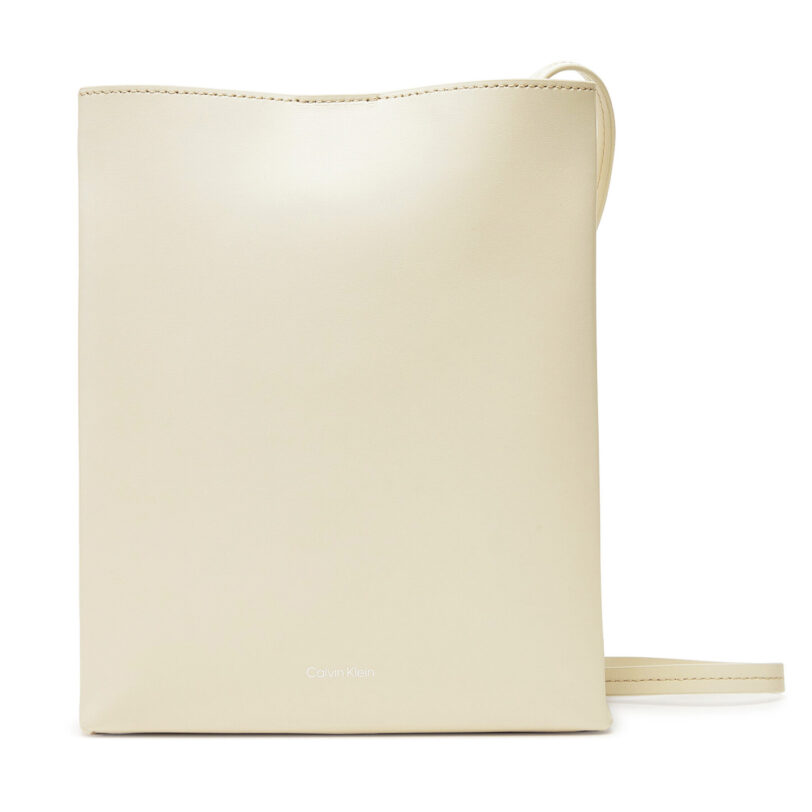 Дамска чанта Calvin Klein Line Ns Crossbody Lth Bag LV04F3005G Бял цвят на ниска цена