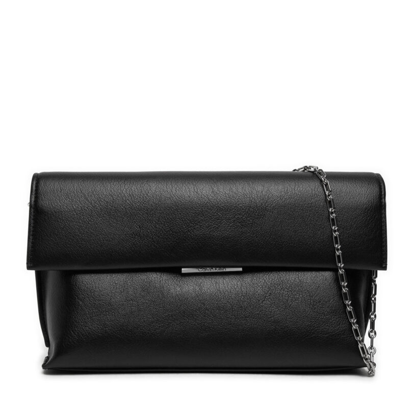 Дамска чанта Calvin Klein Linear K60K612560 Черен цвят на ниска цена