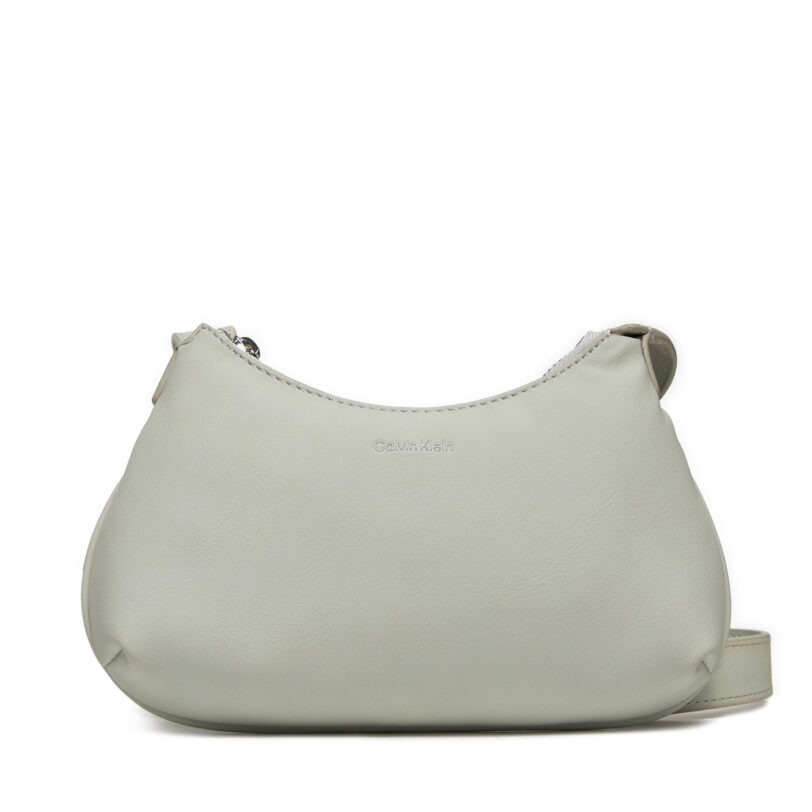 Дамска чанта Calvin Klein Soft Crossbody K60K612112 Сив цвят на ниска цена