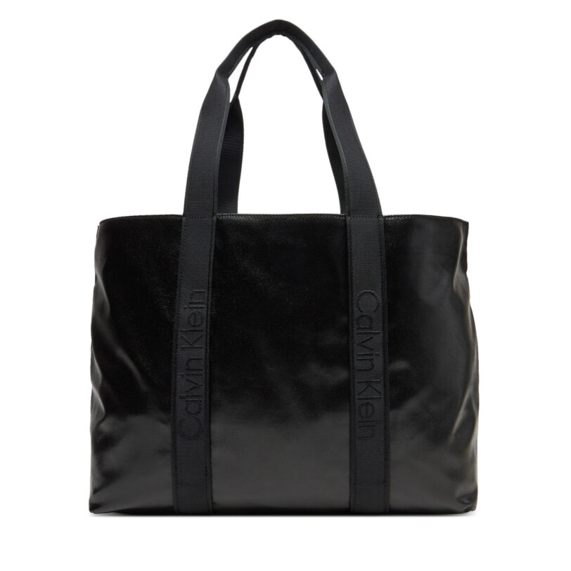 Дамска чанта Calvin Klein Ultralight Water Repellent Tote LV04F3211G Черен цвят на ниска цена
