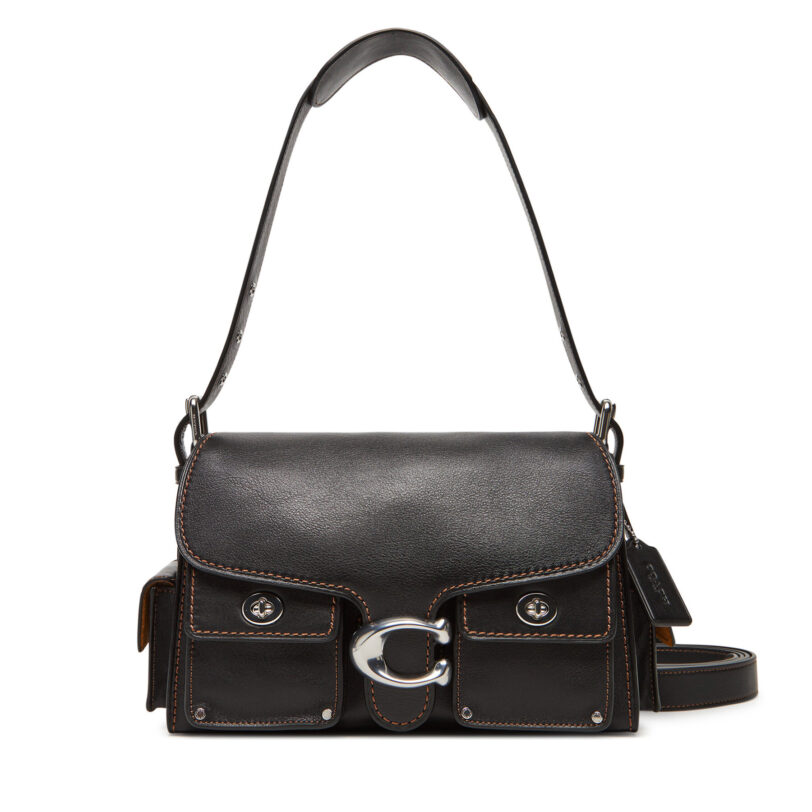 Дамска чанта Coach CU124 LHBLK Черен цвят на ниска цена