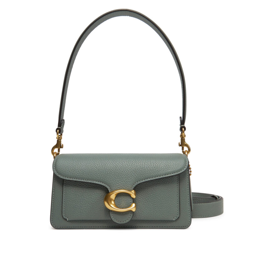 Дамска чанта Coach CY201 Зелен цвят на ниска цена