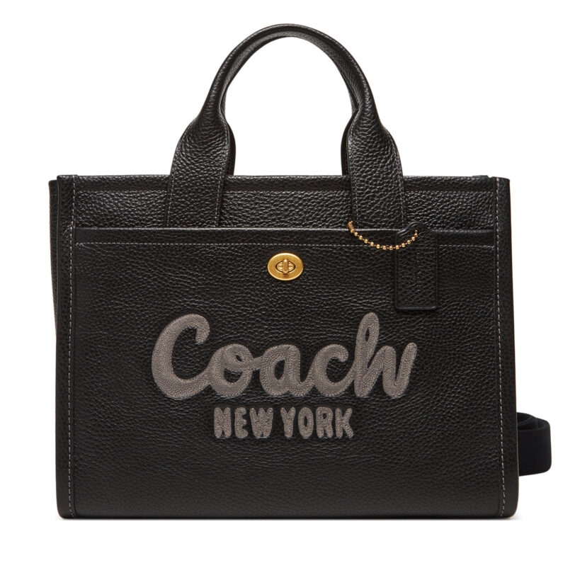 Дамска чанта Coach Cargo CAM75 Черен цвят на ниска цена