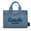 Дамска чанта Coach Cargo CR659 Тъмносин цвят на ниска цена