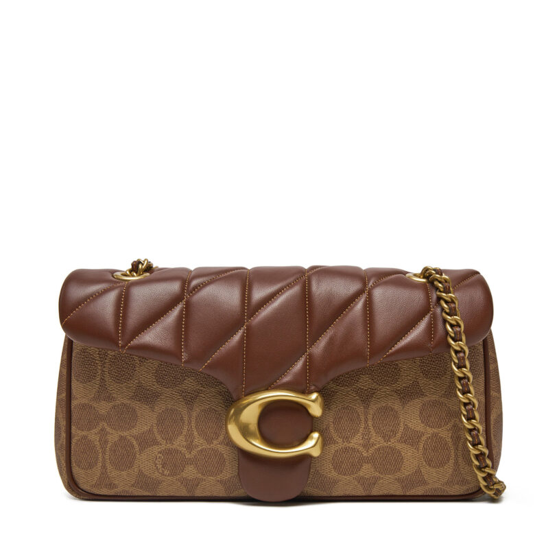 Дамска чанта Coach Qlt Sig Tabby Sb 26 CY815 Кафяв цвят на ниска цена