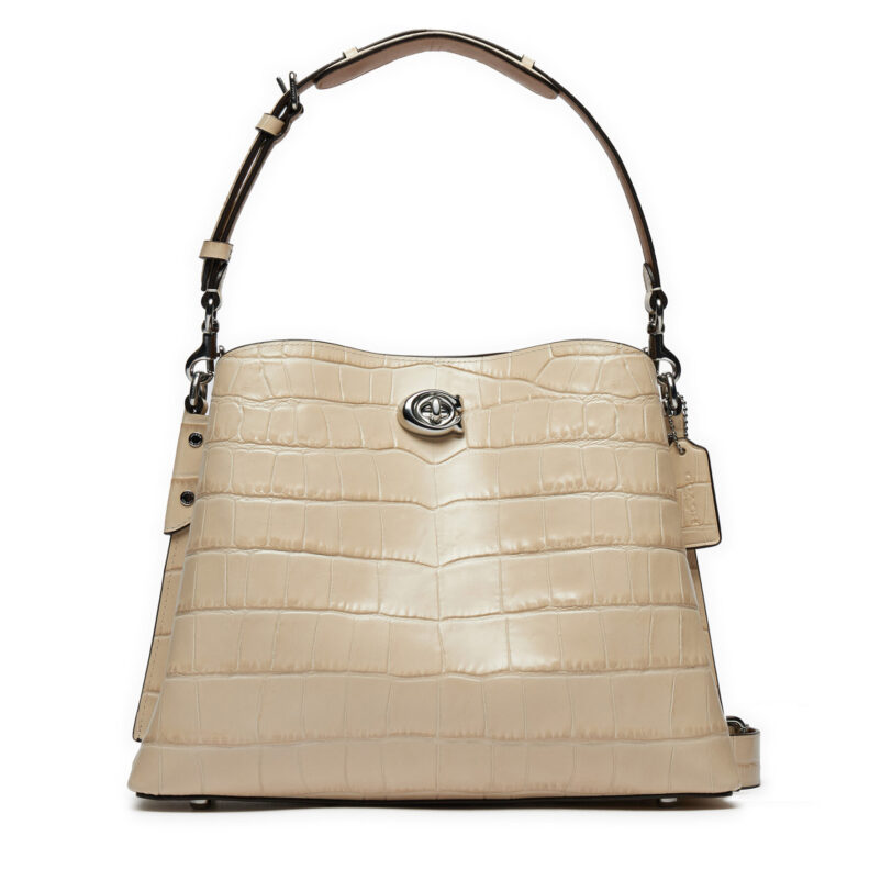 Дамска чанта Coach Willow CU057 Екрю цвят на ниска цена