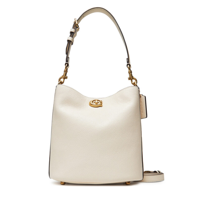 Дамска чанта Coach Willow CW625 Екрю цвят на ниска цена