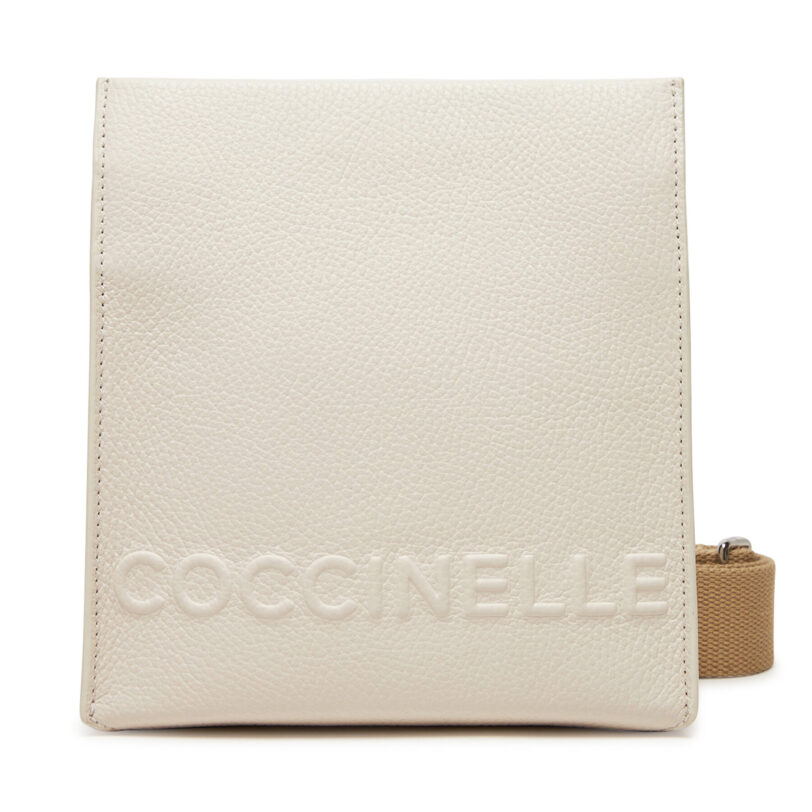 Дамска чанта Coccinelle E1 QBB 15 01 01 Бял цвят на ниска цена