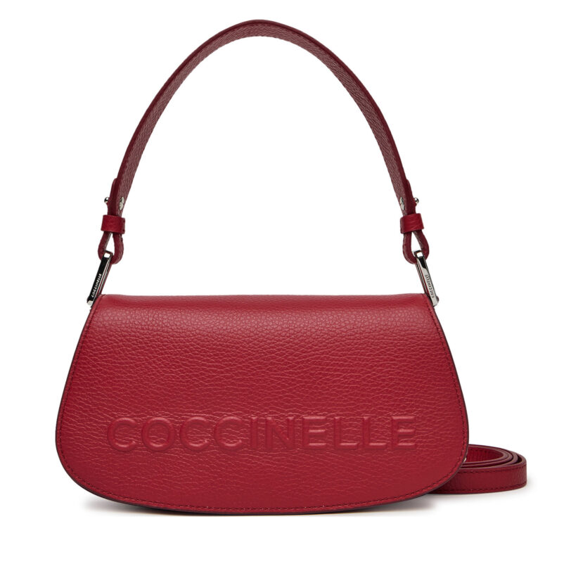 Дамска чанта Coccinelle E5 QBB 52 01 01 Бордо цвят на ниска цена