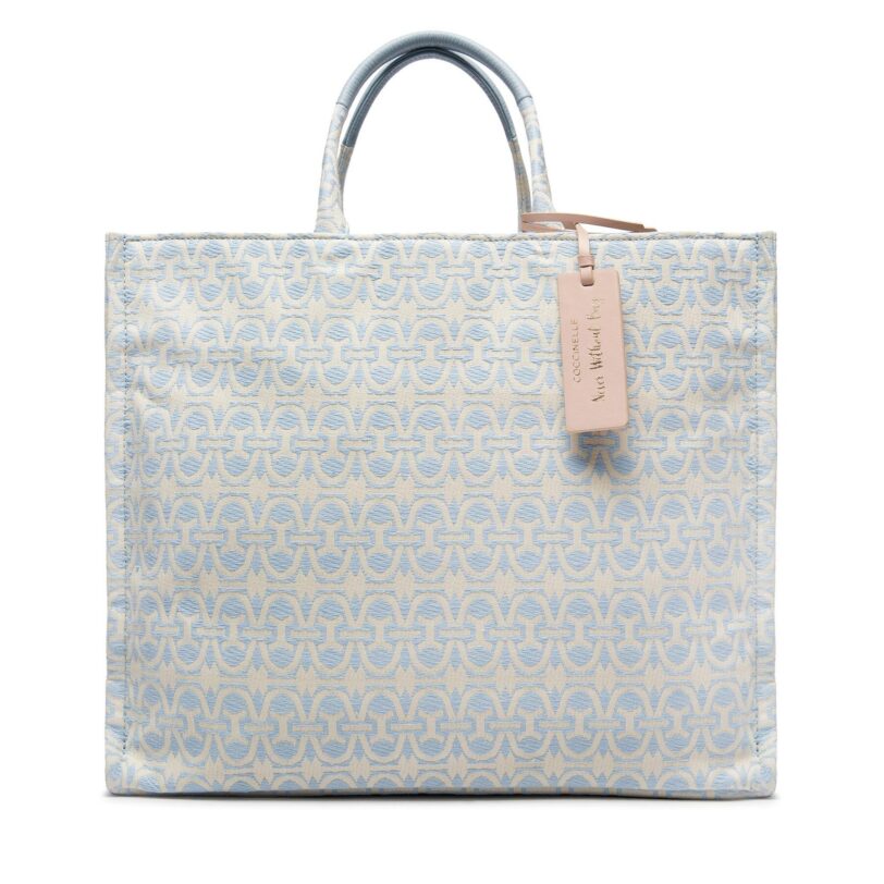Дамска чанта Coccinelle MBD Never Without Bag Monogram E1 MBD 18 01 01 Светлосиньо цвят на ниска цена