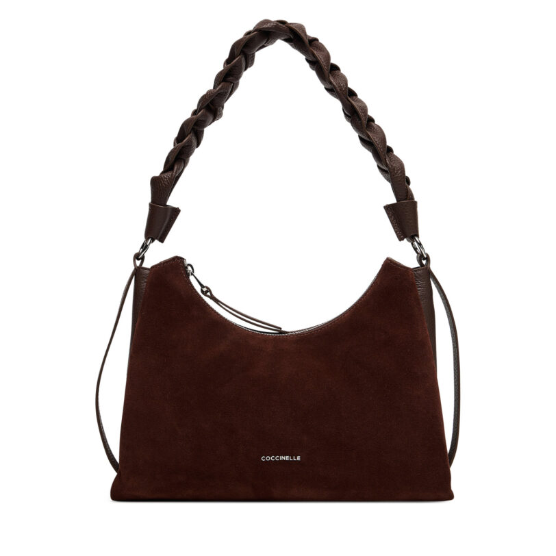 Дамска чанта Coccinelle P6P Boheme Suede Bimaterial E1 P6P 13 03 01 Кафяв цвят на ниска цена