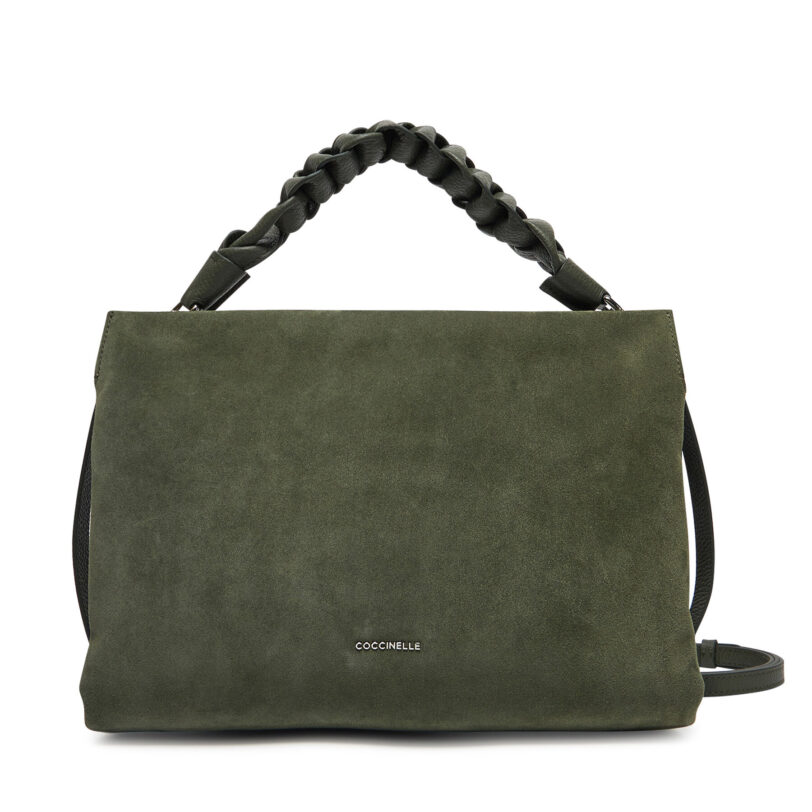 Дамска чанта Coccinelle P6P Boheme Suede Bimaterial E1 P6P 19 02 01 Зелен цвят на ниска цена