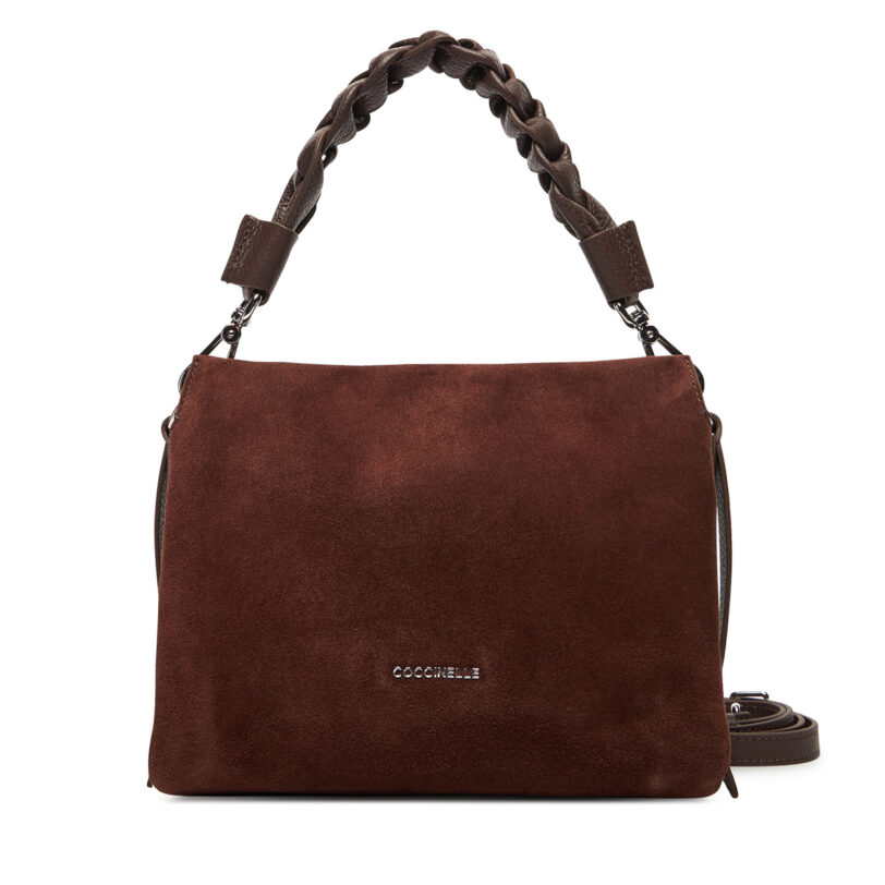 Дамска чанта Coccinelle P6P Boheme Suede Bimaterial E1 P6P 58 01 01 Кафяв цвят на ниска цена
