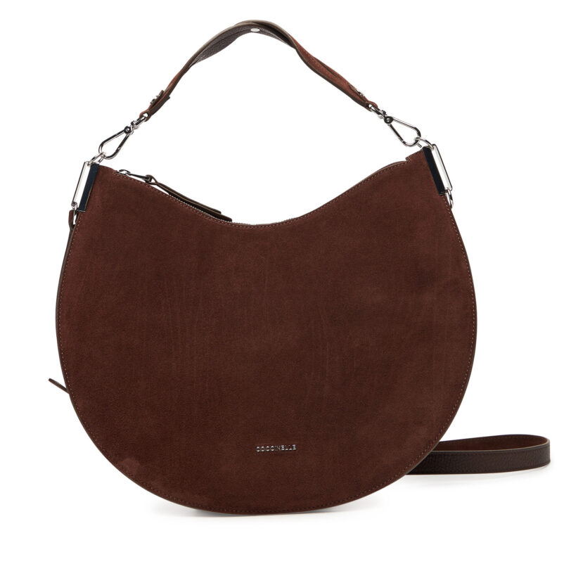 Дамска чанта Coccinelle QKG Coccinellesunup Suede E1 QKG 13 01 01 Кафяв цвят на ниска цена