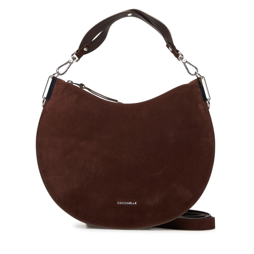 Дамска чанта Coccinelle QKG Coccinellesunup Suede E1 QKG 13 02 01 Кафяв цвят на ниска цена
