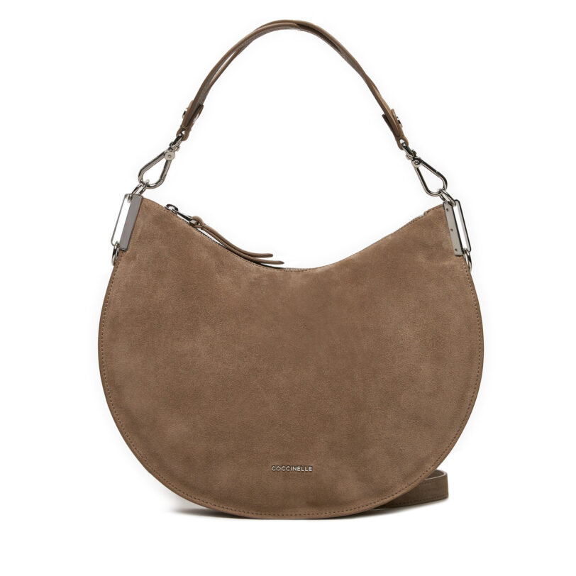 Дамска чанта Coccinelle QKG Coccinellesunup Suede E1 QKG 13 02 01 Кафяв цвят на ниска цена