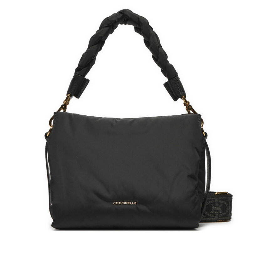 Дамска чанта Coccinelle RT2 Boheme Puffy Nylon E1 RT2 58 01 01 Черен цвят на ниска цена