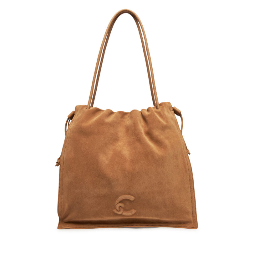 Дамска чанта Coccinelle SS6 Coccinelle Dulse Suede E1 SS6 11 01 01 Кафяв цвят на ниска цена