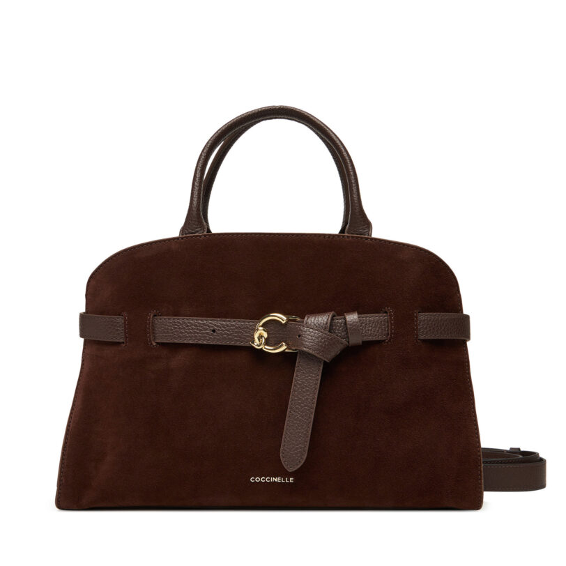 Дамска чанта Coccinelle TLB Coccinellesabine Suede Bi E1 TLB 18 04 01 Кафяв цвят на ниска цена