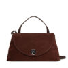 Дамска чанта Coccinelle Toc Coccinellenikla Suede Bim E1 TOC 18 01 01 Кафяв цвят на ниска цена