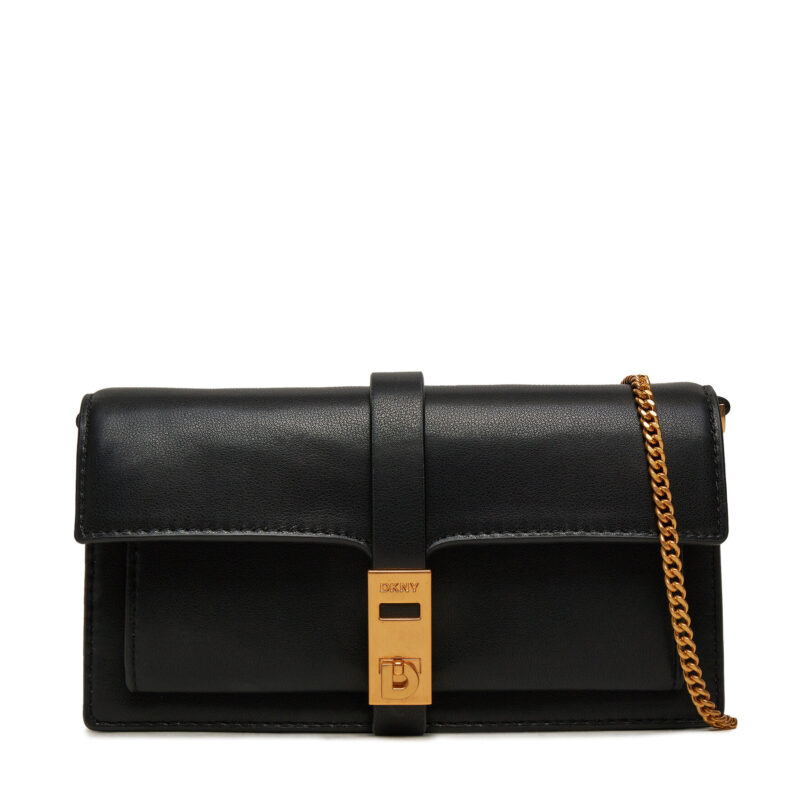 Дамска чанта DKNY Alora R43GYG53 Черен цвят на ниска цена