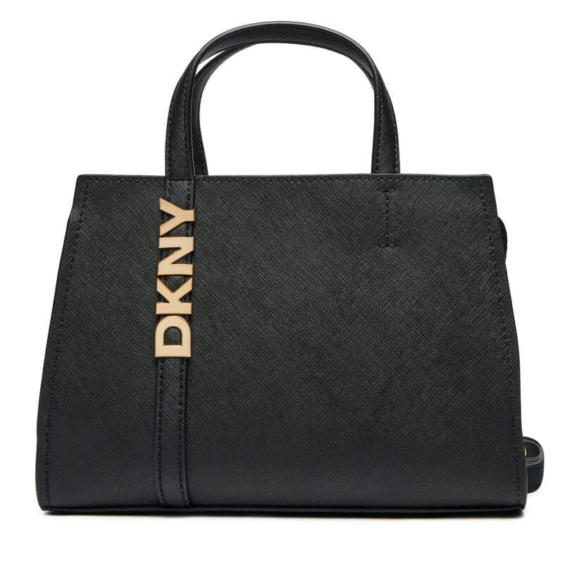 Дамска чанта DKNY Avril R43EYG56 Черен цвят на ниска цена