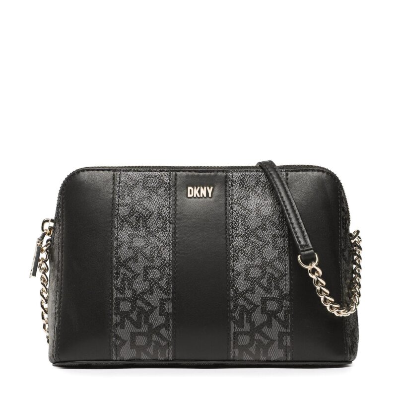 Дамска чанта DKNY Bryant Dome Crossbody R23E4655 Черен цвят на ниска цена