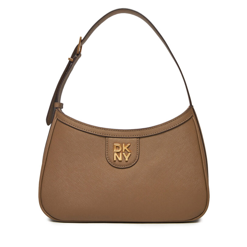 Дамска чанта DKNY Carol R43HKV84 Кафяв цвят на ниска цена