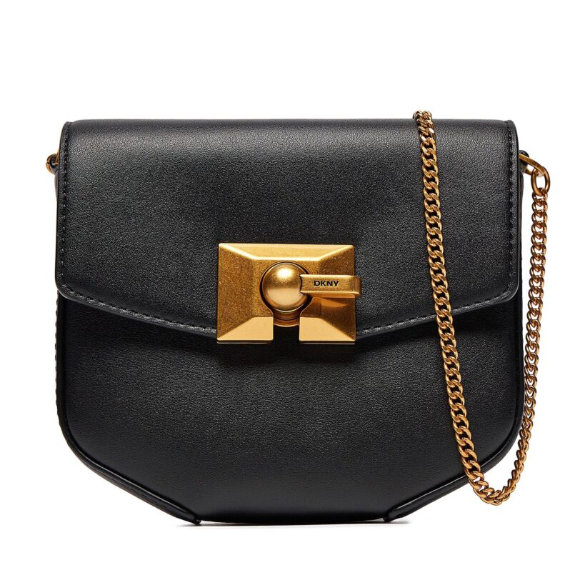 Дамска чанта DKNY Colette Sm Cbody R41EKC60 Черен цвят на ниска цена