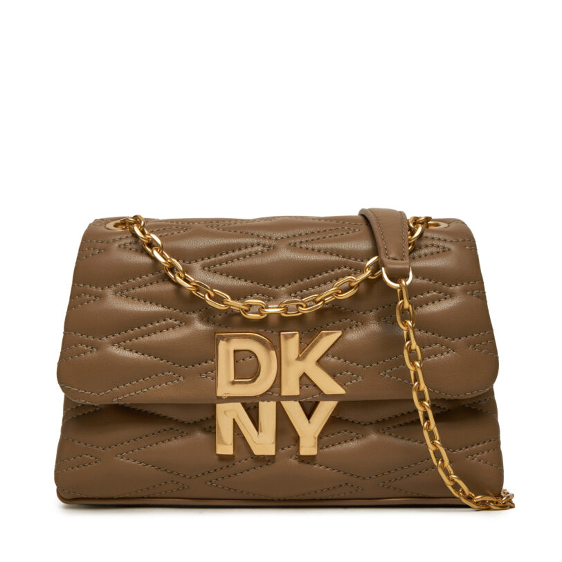 Дамска чанта DKNY Minna R433KG75 Кафяв цвят на ниска цена