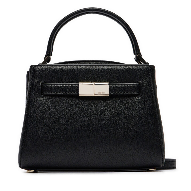 Дамска чанта DKNY Paxton Sm Satchel R41DAC76 Черен цвят на ниска цена