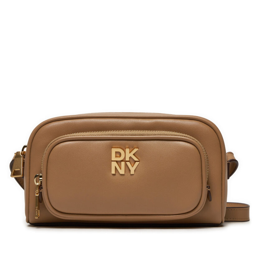 Дамска чанта DKNY Philo Crossbody R42EKE53 Кафяв цвят на ниска цена