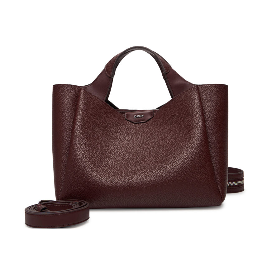 Дамска чанта DKNY R43DYG33 Бордо цвят на ниска цена