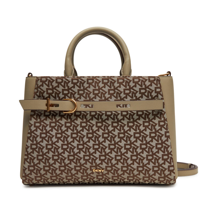 Дамска чанта DKNY R44DFI68 Кафяв цвят на ниска цена